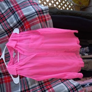 Sheer blouse tanktop